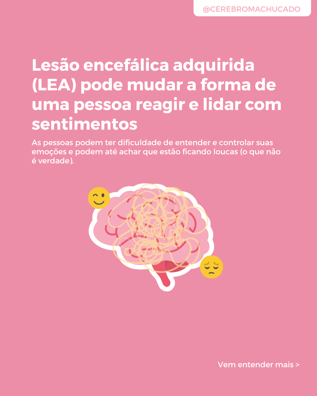 A LEA muda a forma de reagir e lidar com sentimentos.