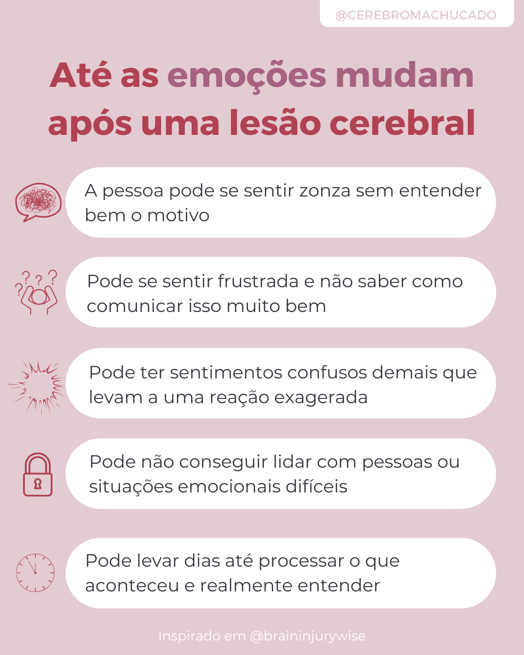 Até as emoções mudam após uma lesão cerebral.